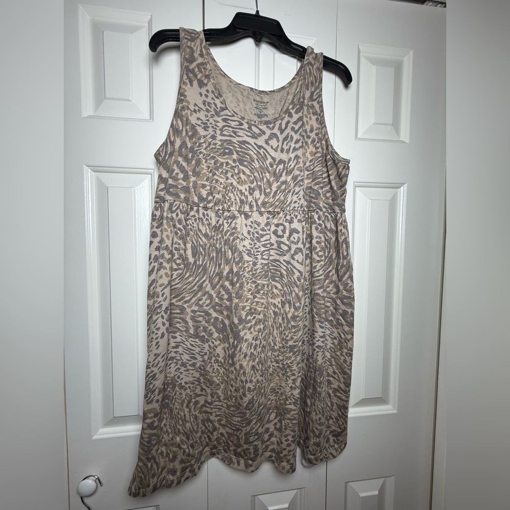 Sonoma Women’s Animal Leopard‎ Print Everyday Comfy Dress